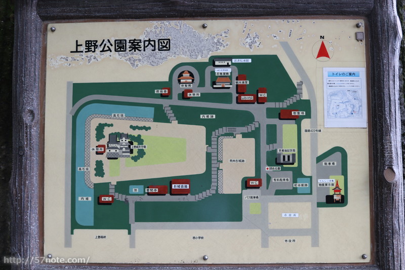上野公園の地図